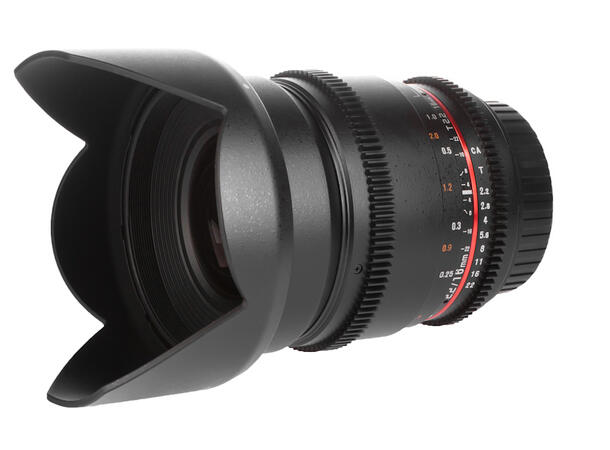 Samyang 16mm T2.2 CS VDSLR II Sony E Video-optikk  for APS-C kamera
